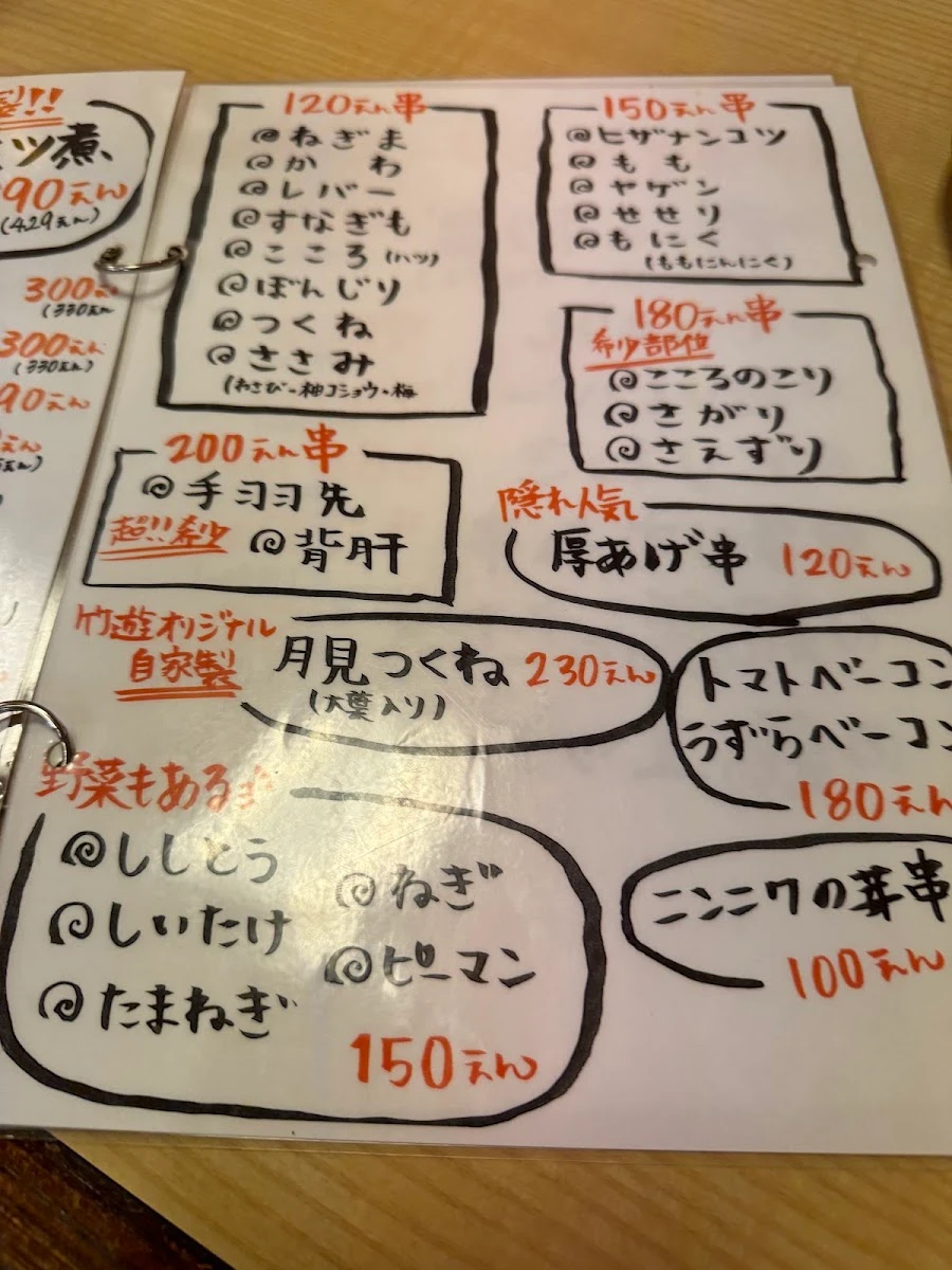 Yakitori Takeyu Menu photo 10